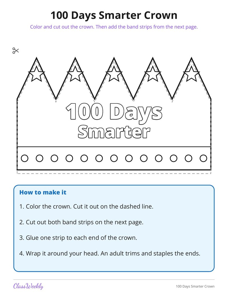 100 Days Smarter Crown - Page 1