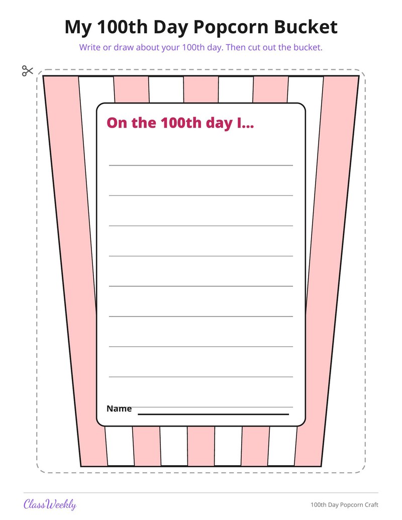 100th Day Popcorn Craft - Page 4