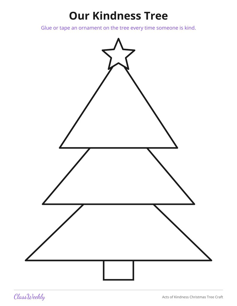 Acts of Kindness Christmas Tree Craft - Page 3