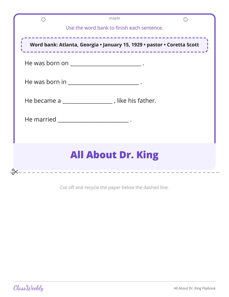 All About Dr. King Flipbook - Page 3