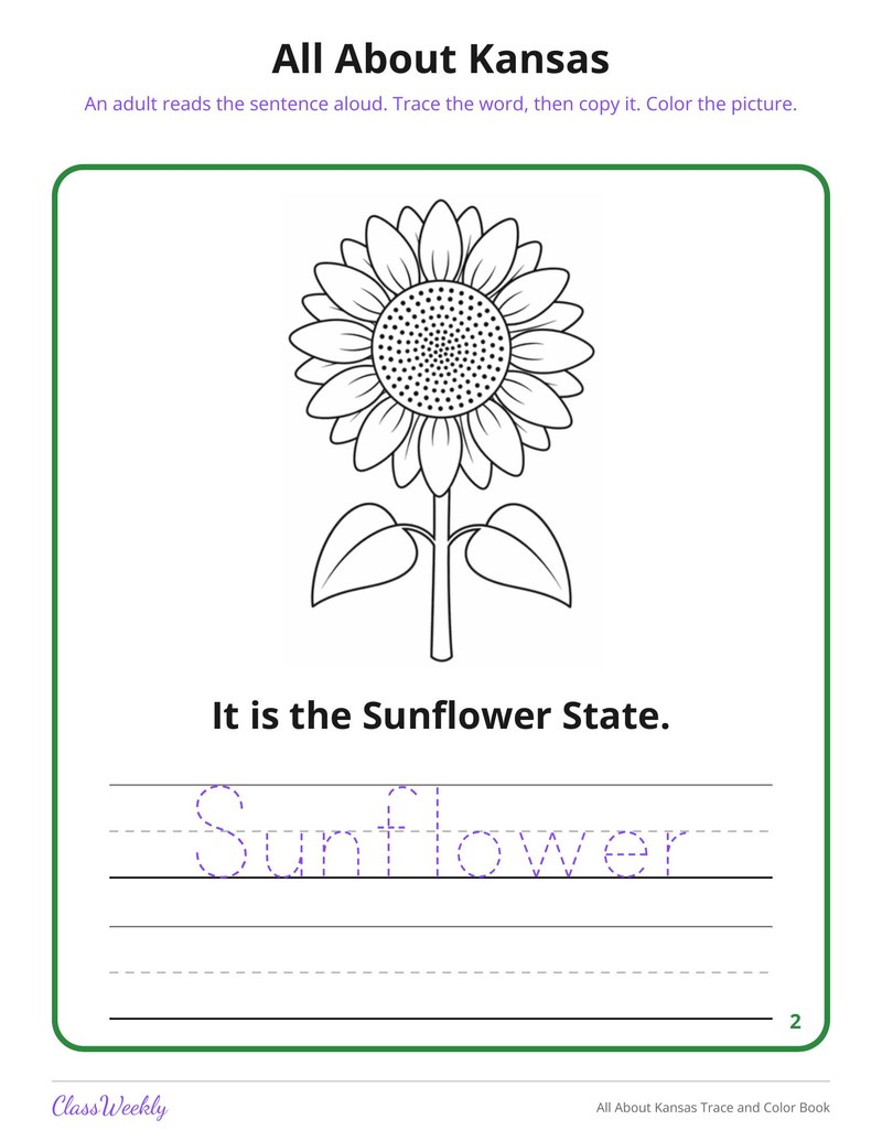 All About Kansas Trace and Color Book - Page 3