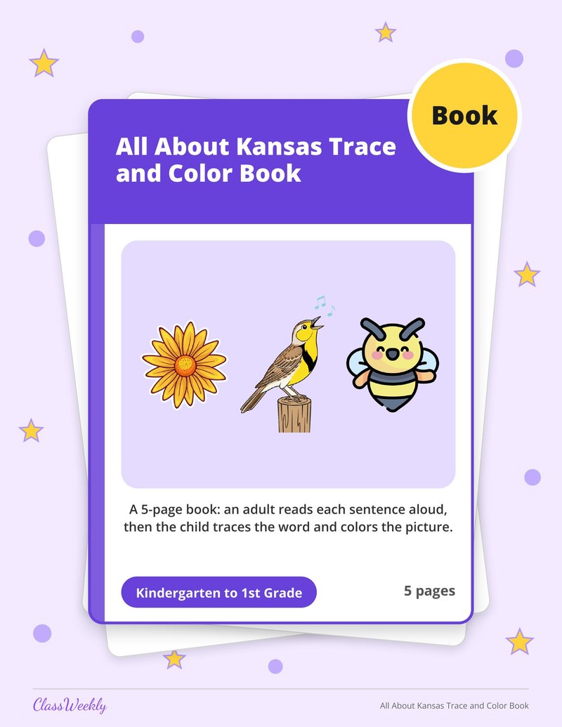 All About Kansas Trace and Color Book - Page 1