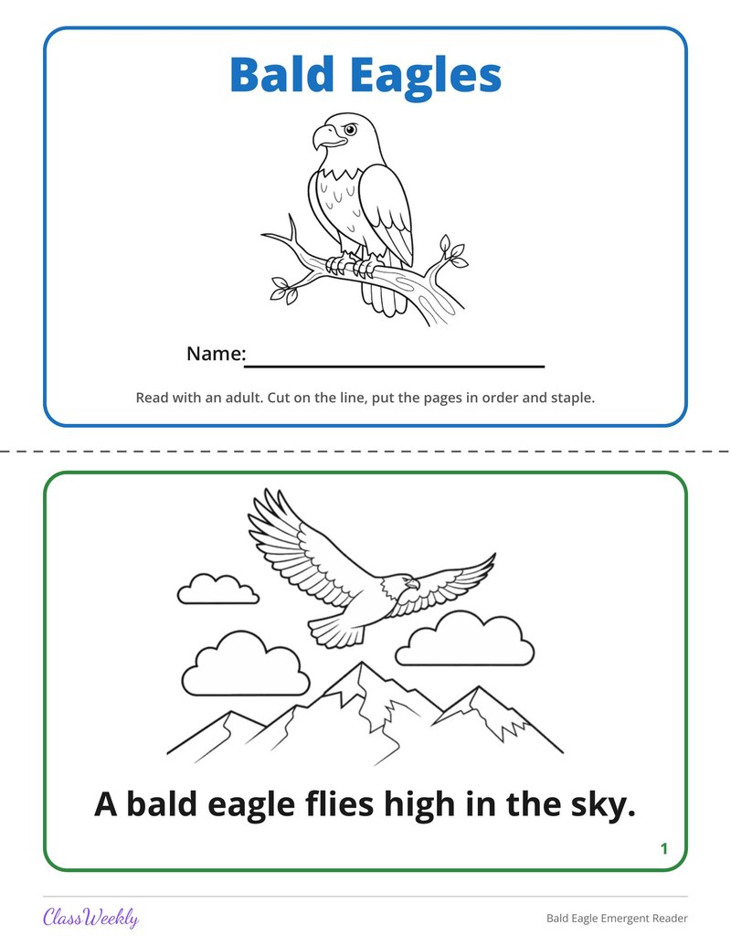 Bald Eagle Emergent Reader - Page 2