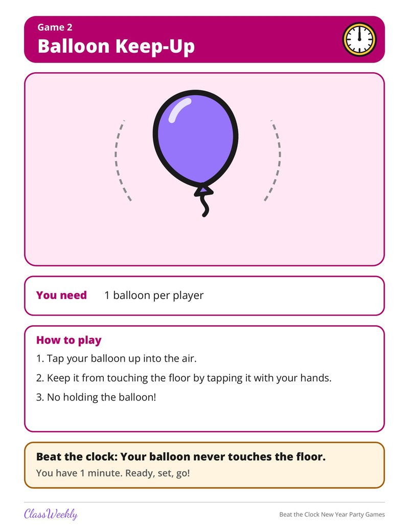 Beat the Clock New Year Party Games - Page 4