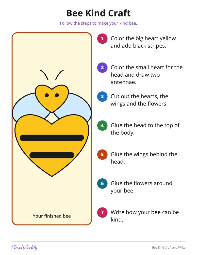 Bee Kind Craft and Write