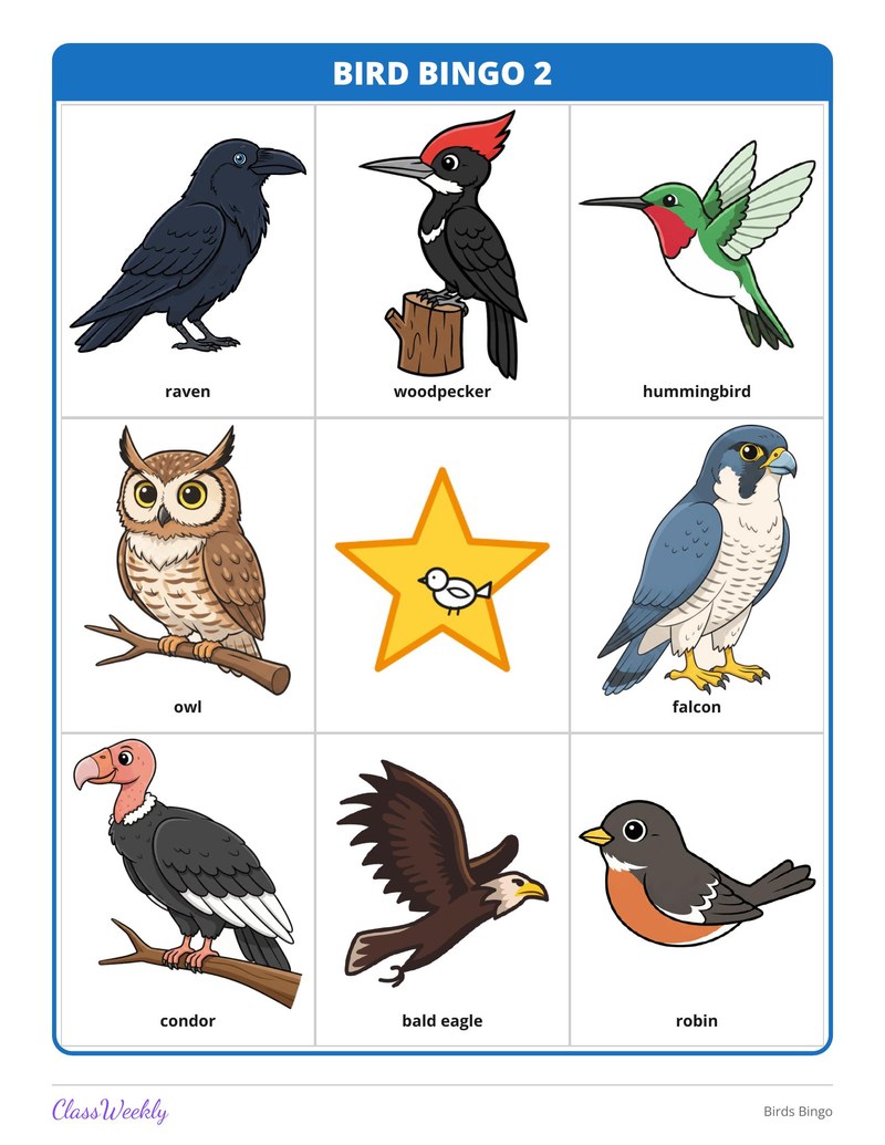 Birds Bingo - Page 3