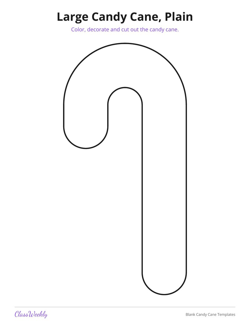 Blank Candy Cane Templates - Page 3