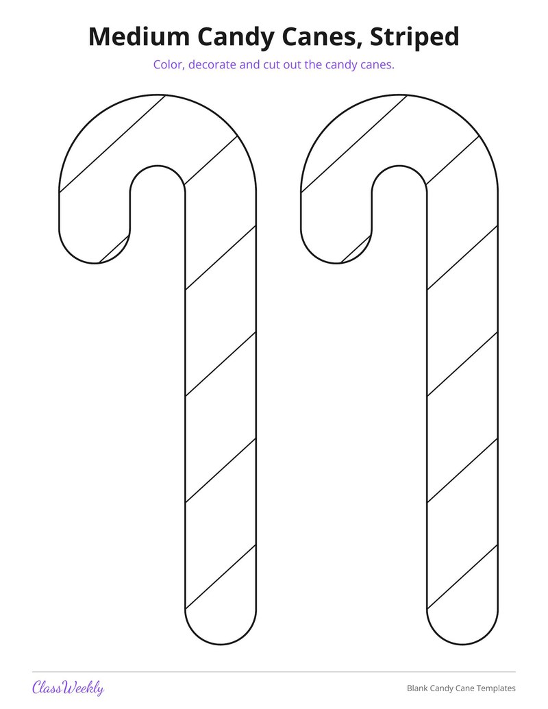 Blank Candy Cane Templates - Page 4