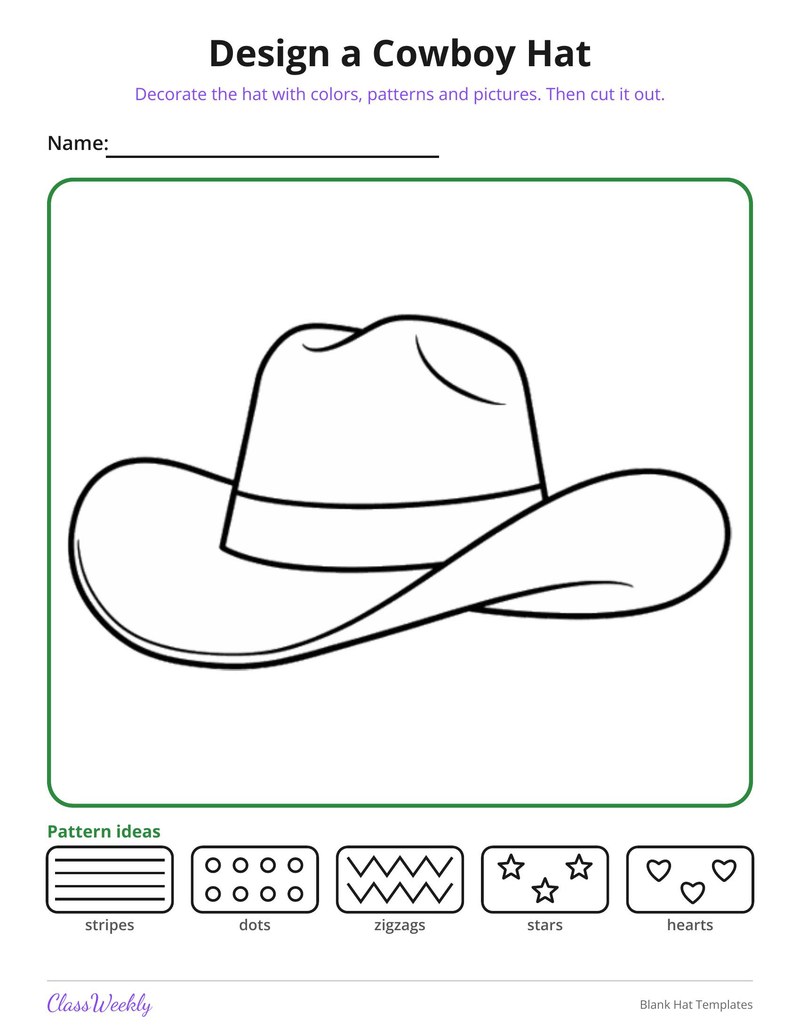 Blank Hat Templates - Page 3