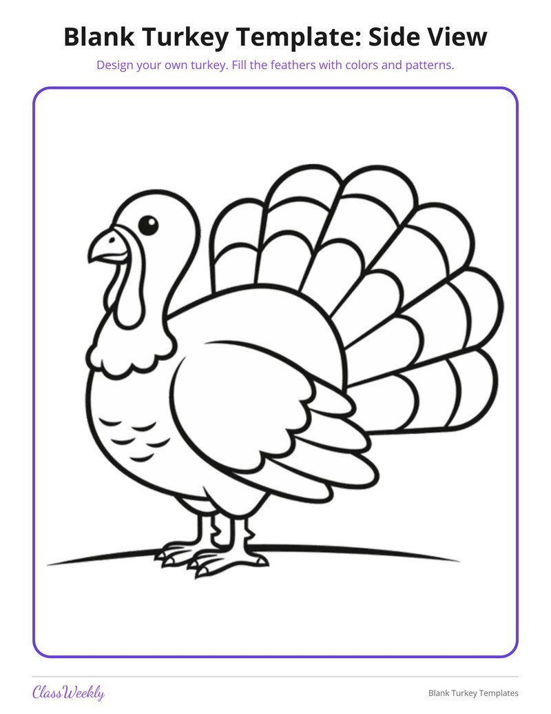 Blank Turkey Templates - Page 2