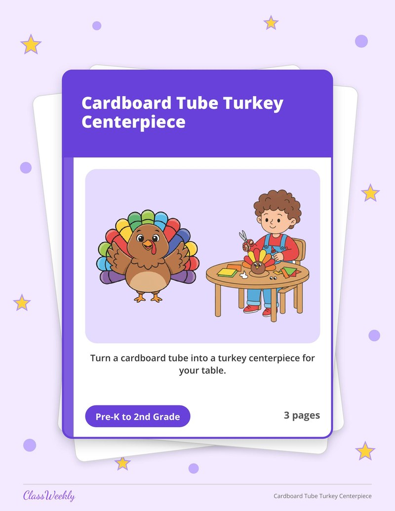 Cardboard Tube Turkey Centerpiece - Page 1