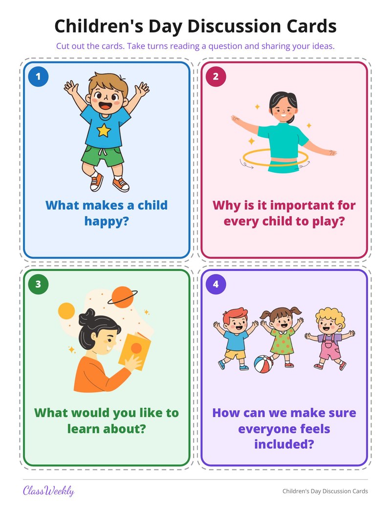 Children's Day Discussion Cards