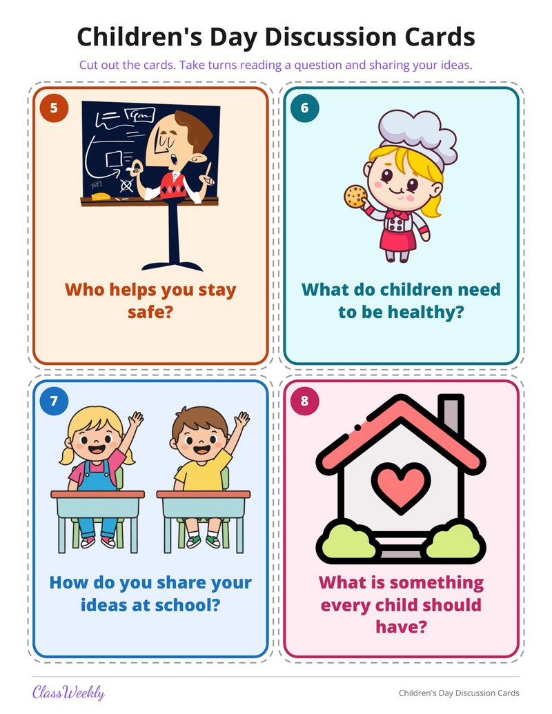 Children's Day Discussion Cards