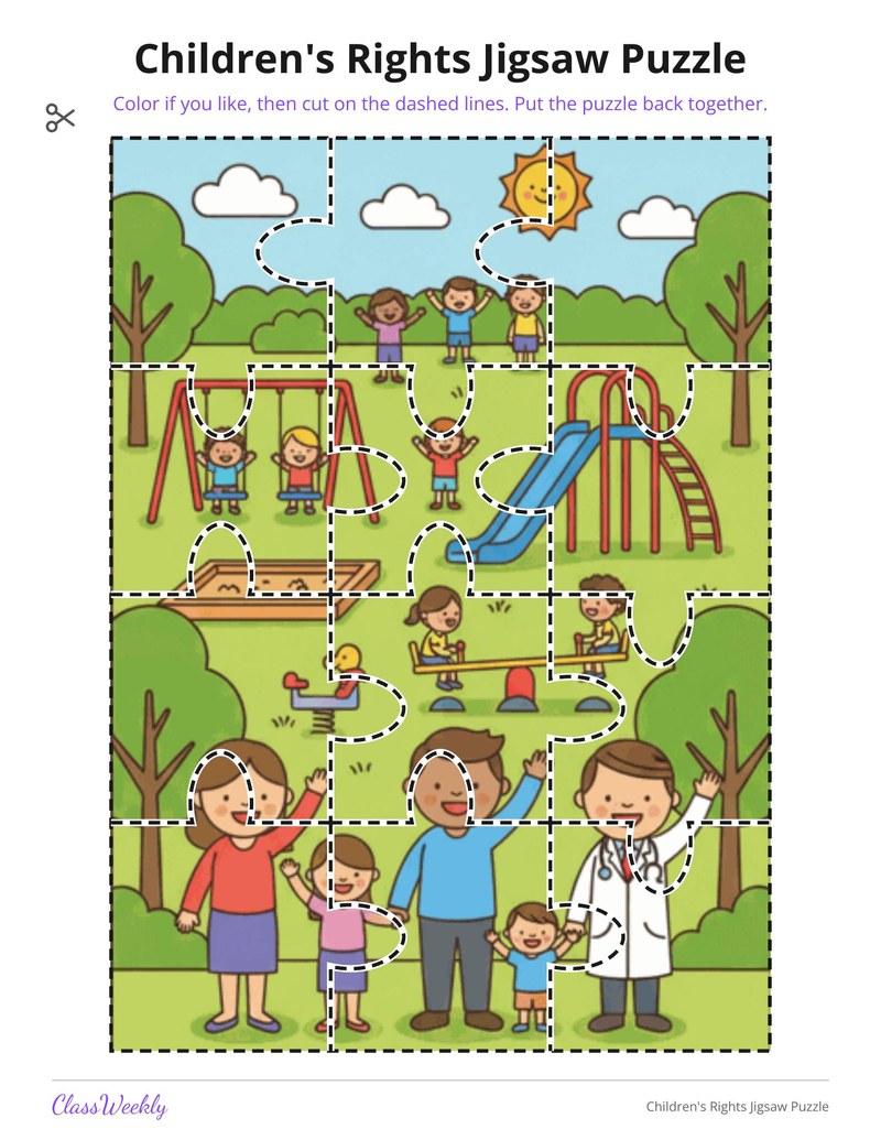 Children's Rights Jigsaw Puzzle - Page 1