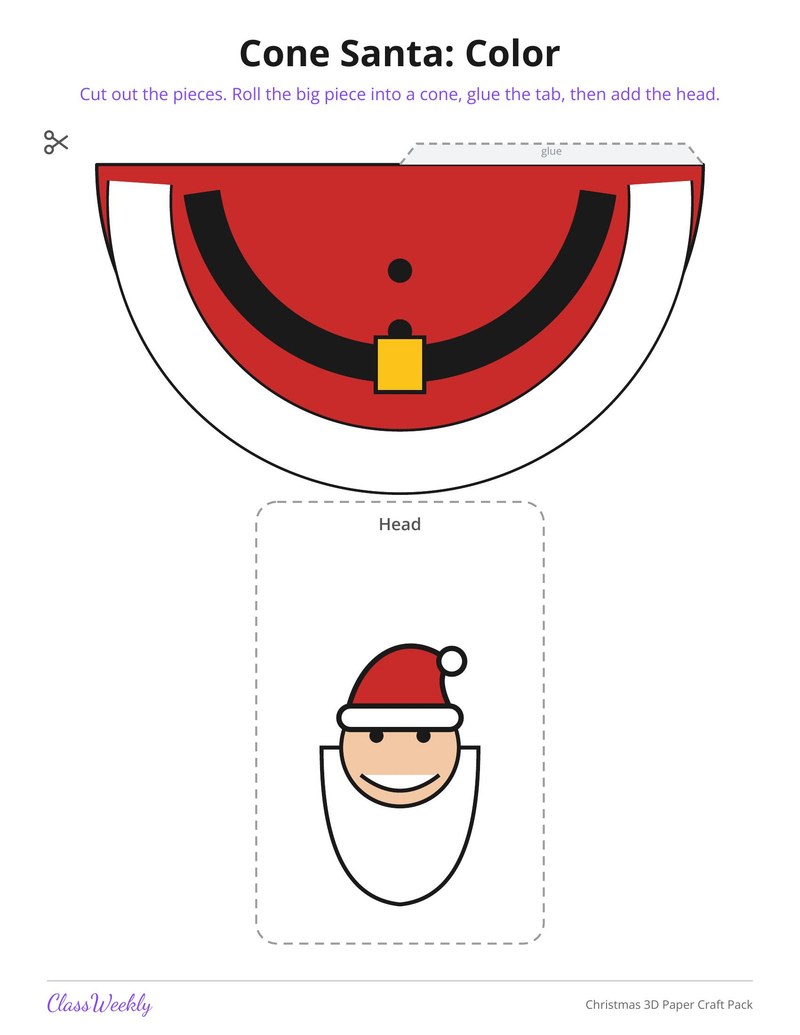 Christmas 3D Paper Craft Pack - Page 3