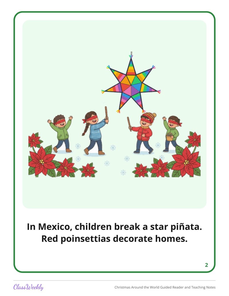 Christmas Around the World Guided Reader and Teaching Notes - Page 3