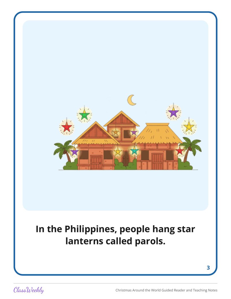Christmas Around the World Guided Reader and Teaching Notes - Page 4