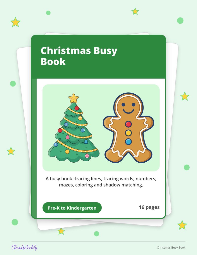 Christmas Busy Book - Page 1