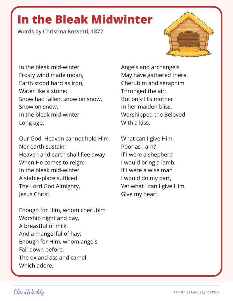 Christmas Carols Lyrics Pack - Page 2