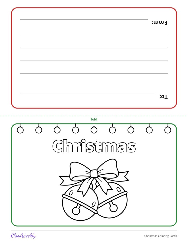 Christmas Coloring Cards - Page 4