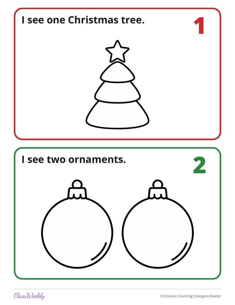 Christmas Counting Emergent Reader - Page 3