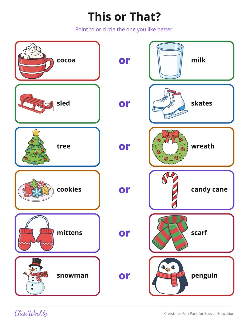 Christmas Fun Pack for Special Education - Page 4