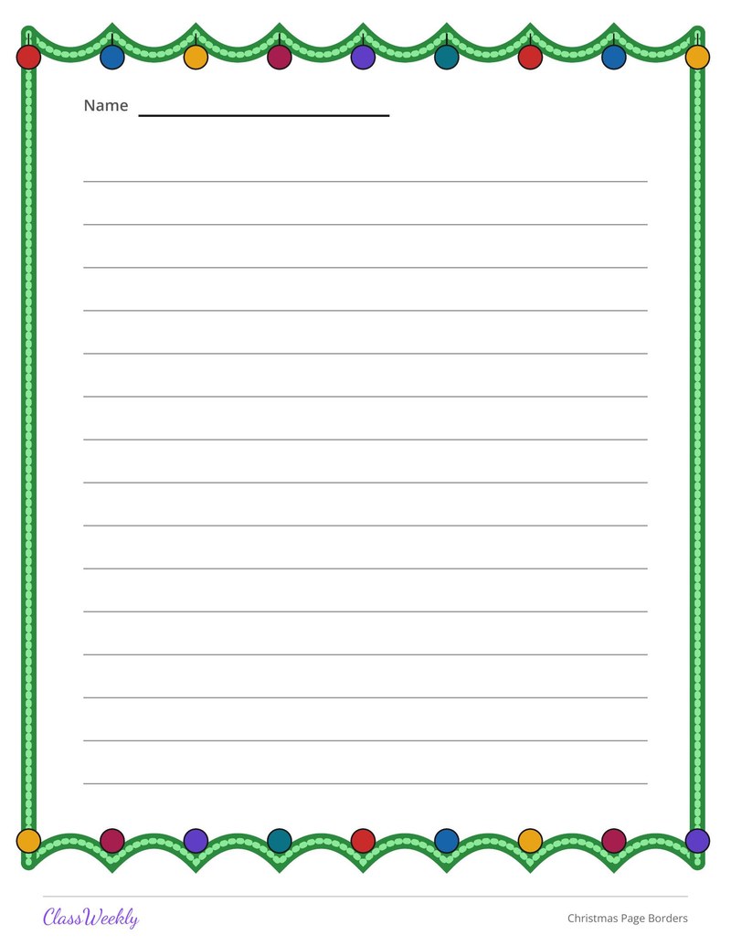 Christmas Page Borders - Page 4