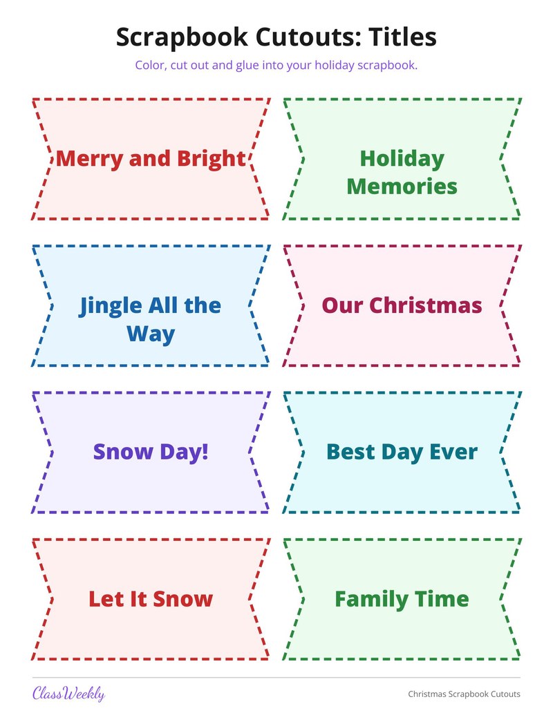 Christmas Scrapbook Cutouts - Page 2