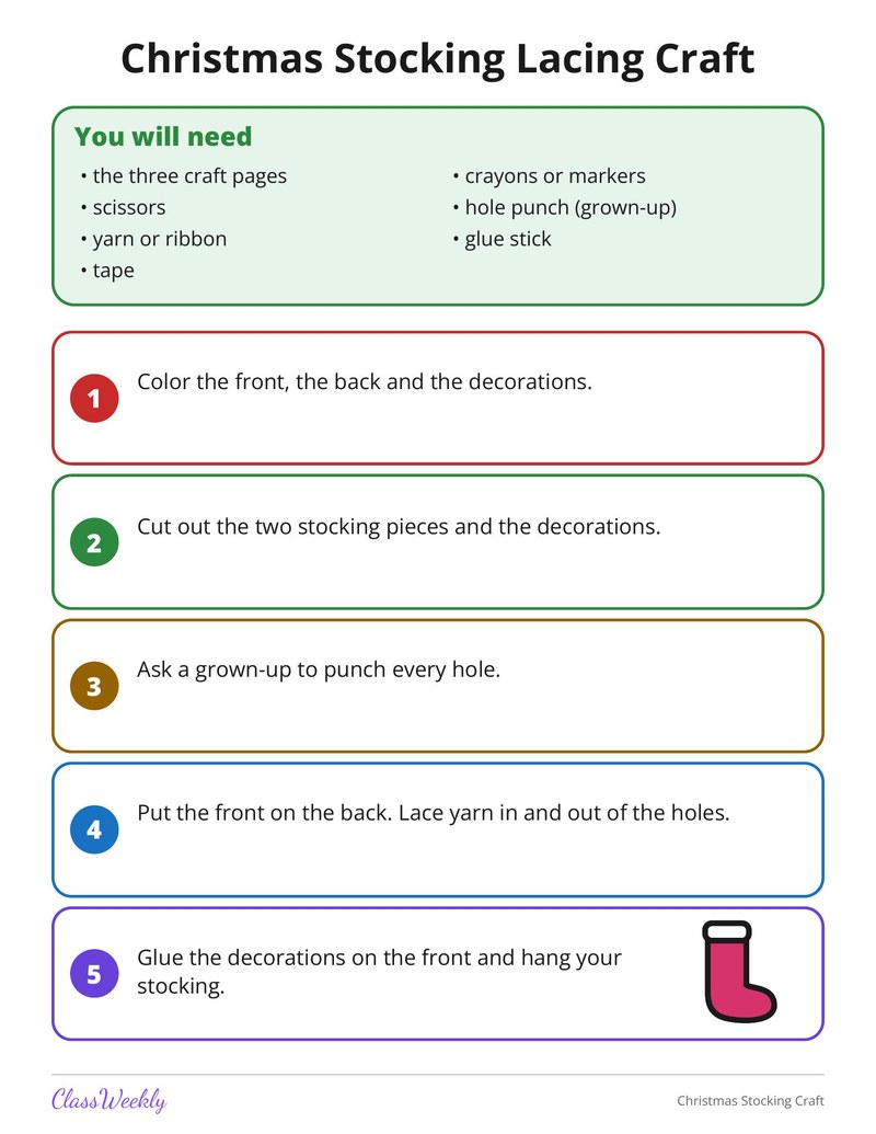 Christmas Stocking Craft - Page 2