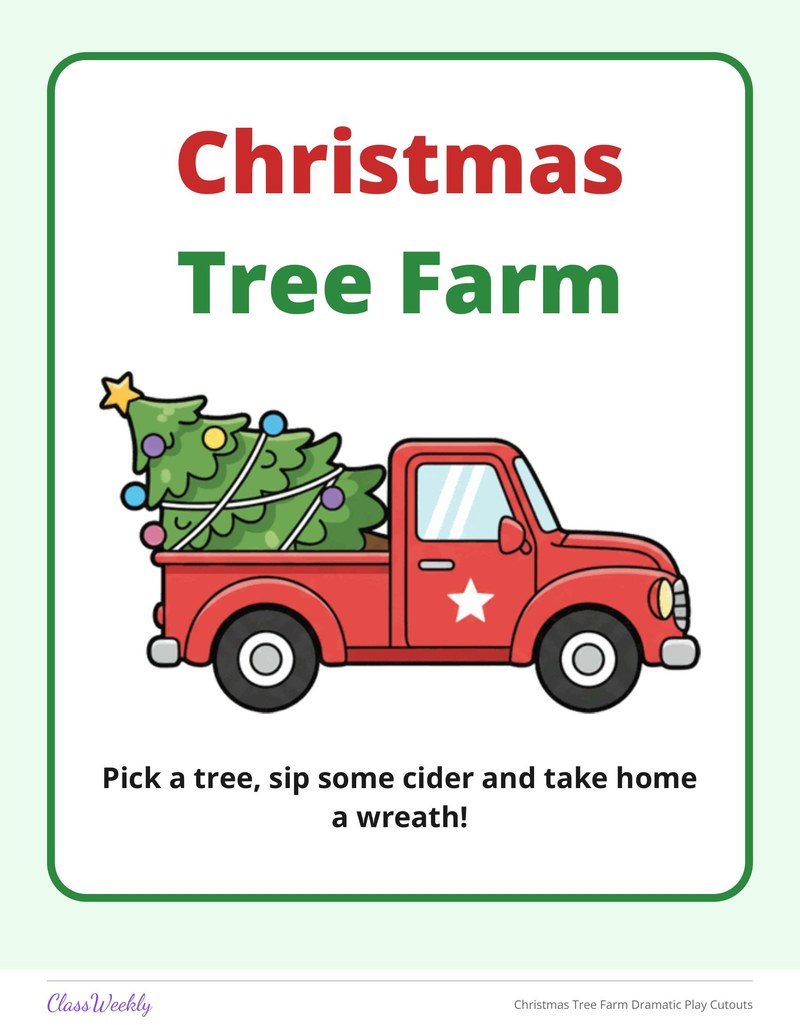 Christmas Tree Farm Dramatic Play Cutouts - Page 2