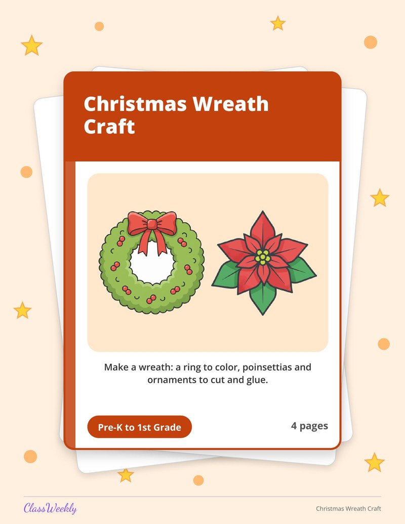 Christmas Wreath Craft - Page 1