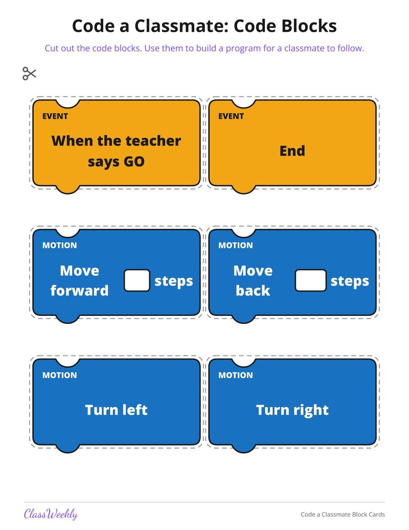 Code a Classmate Block Cards - Page 2