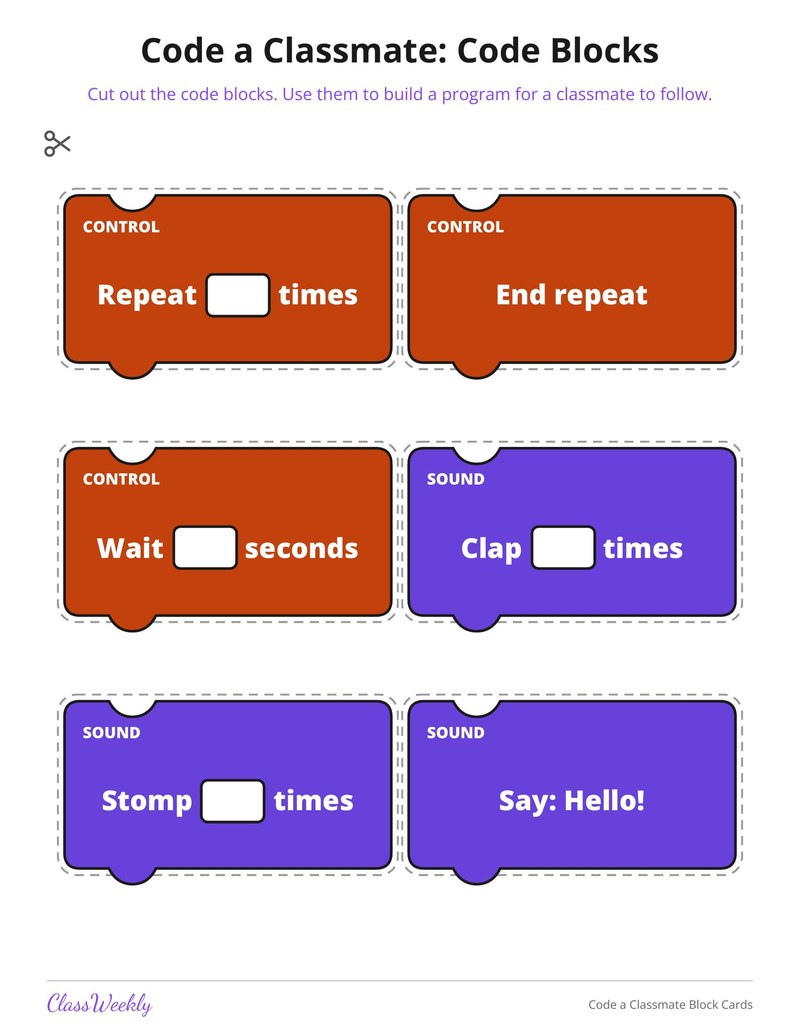 Code a Classmate Block Cards - Page 3