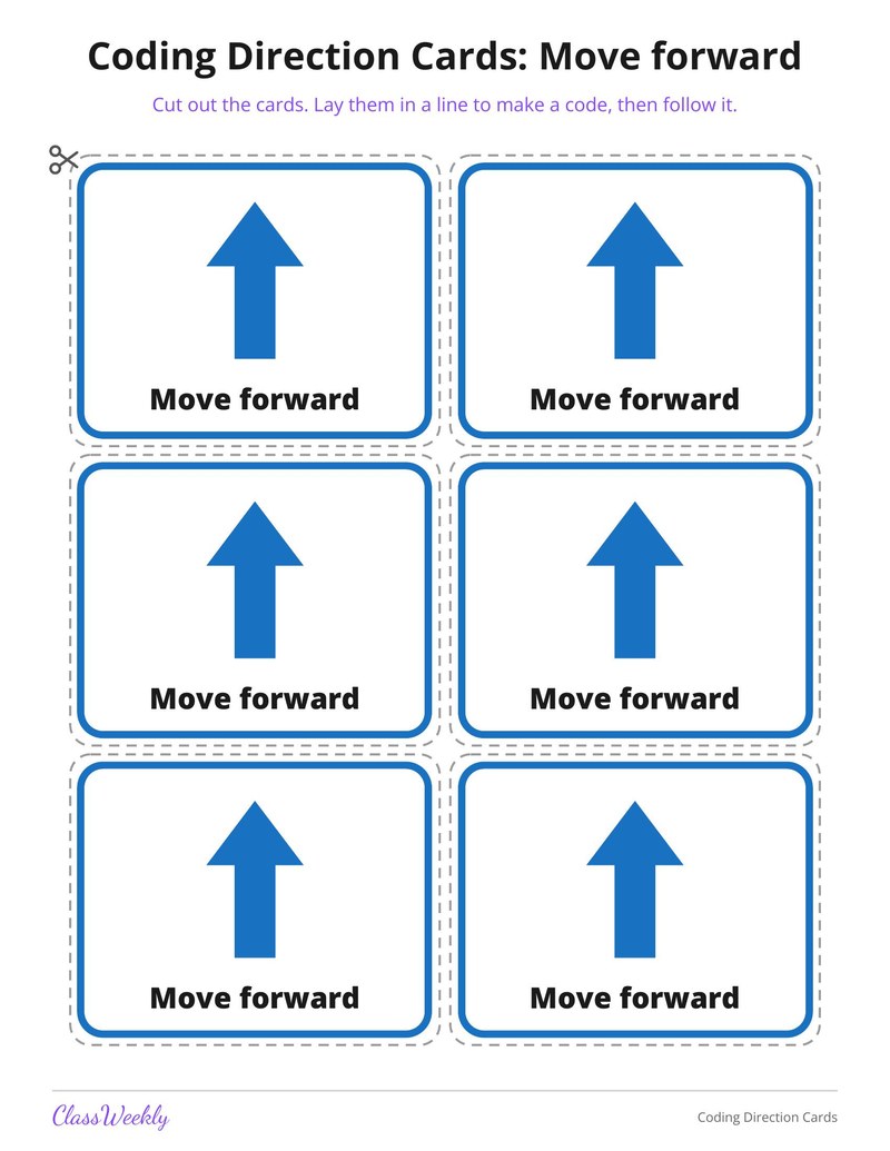 Coding Direction Cards - Page 2