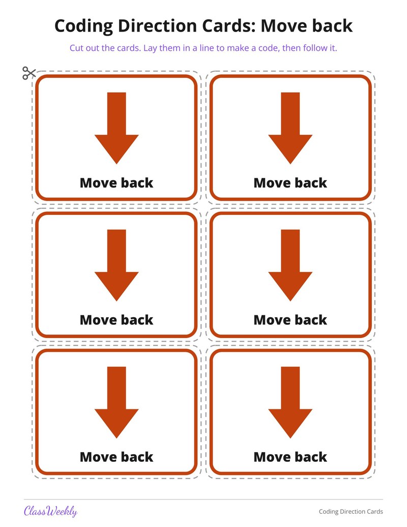 Coding Direction Cards - Page 3