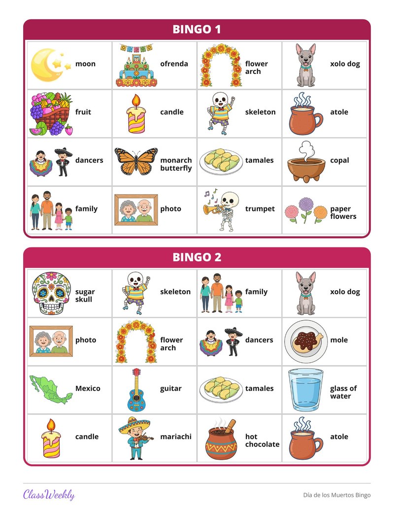 Día de los Muertos Bingo - Page 2