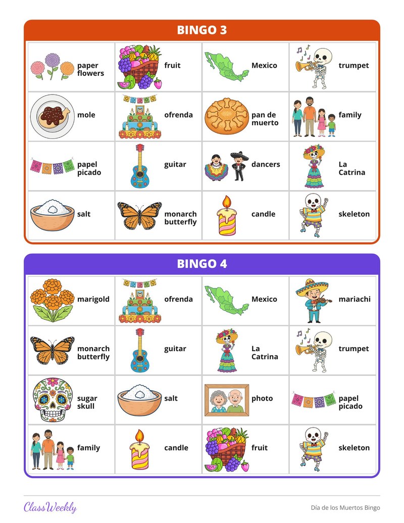 Día de los Muertos Bingo - Page 3