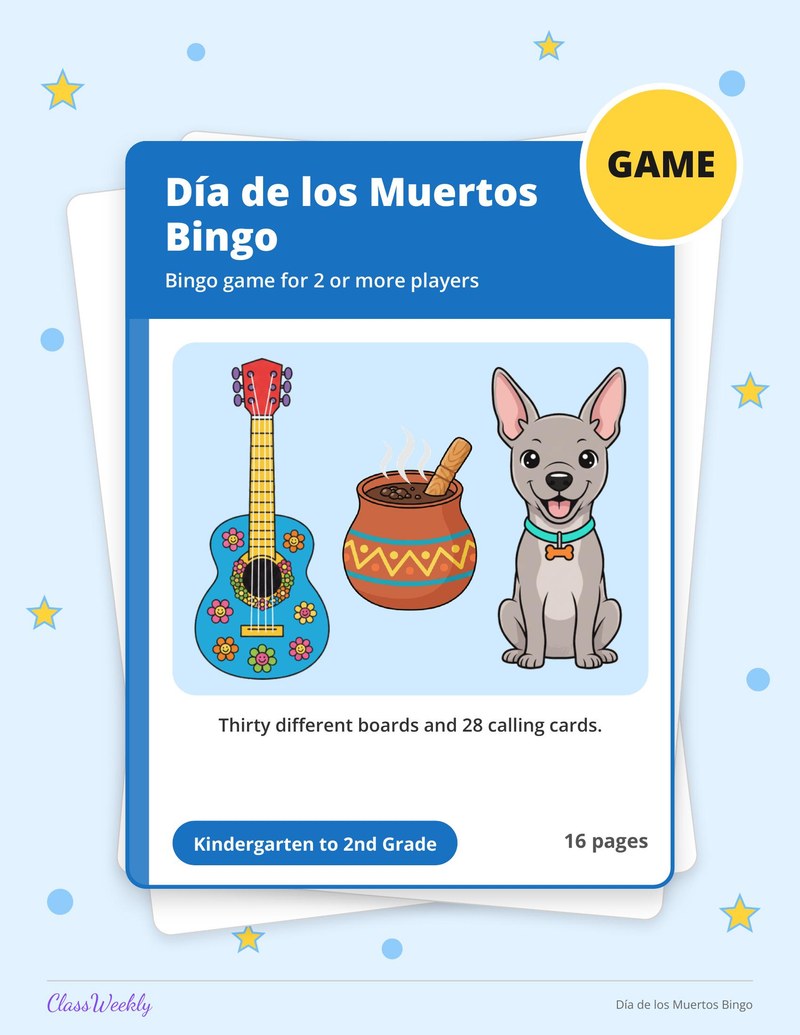 Día de los Muertos Bingo - Page 1