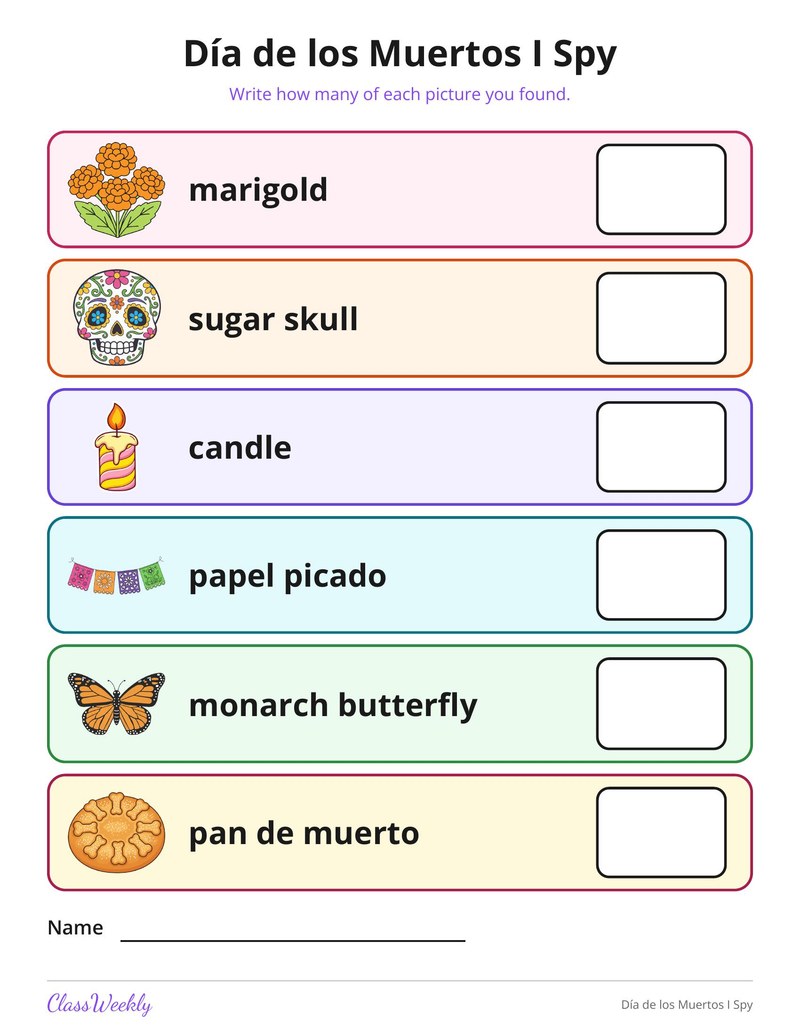 Día de los Muertos I Spy
