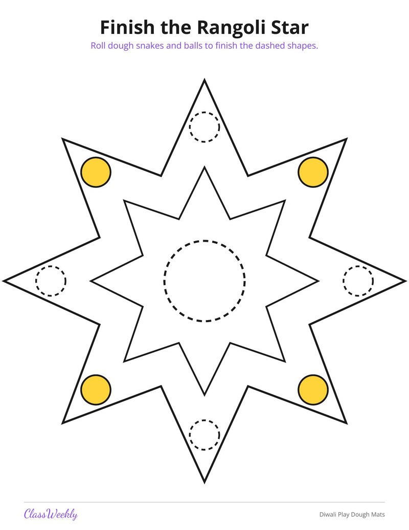 Diwali Play Dough Mats - Page 3