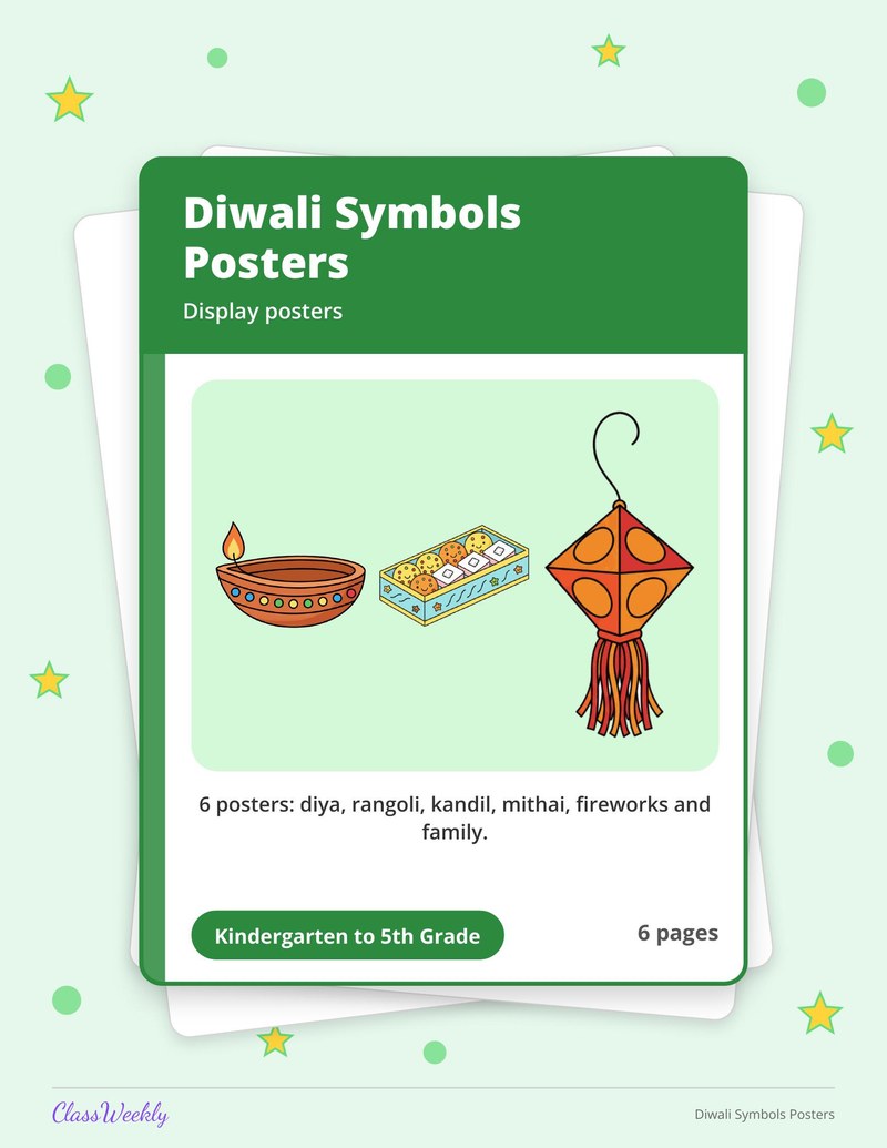 Diwali Symbols Posters - Page 1