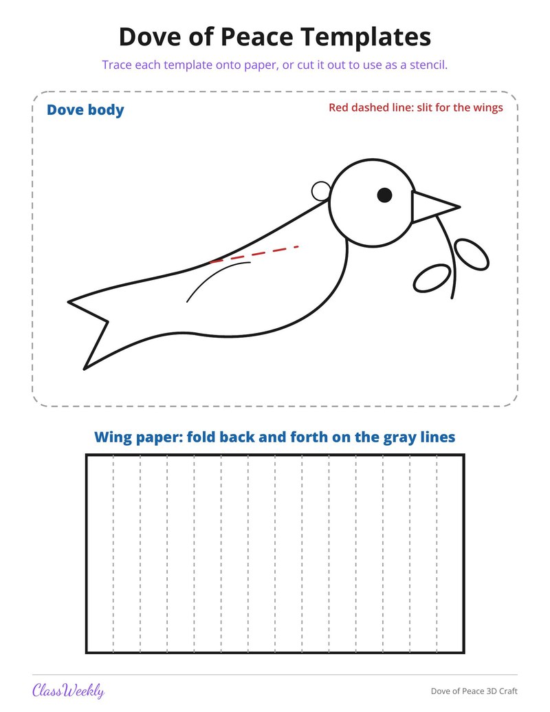 Dove of Peace 3D Craft - Page 2