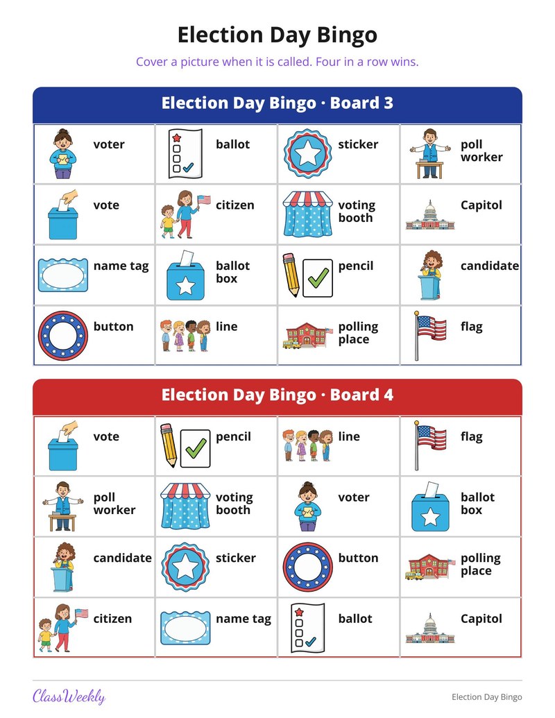 Election Day Bingo - Page 3