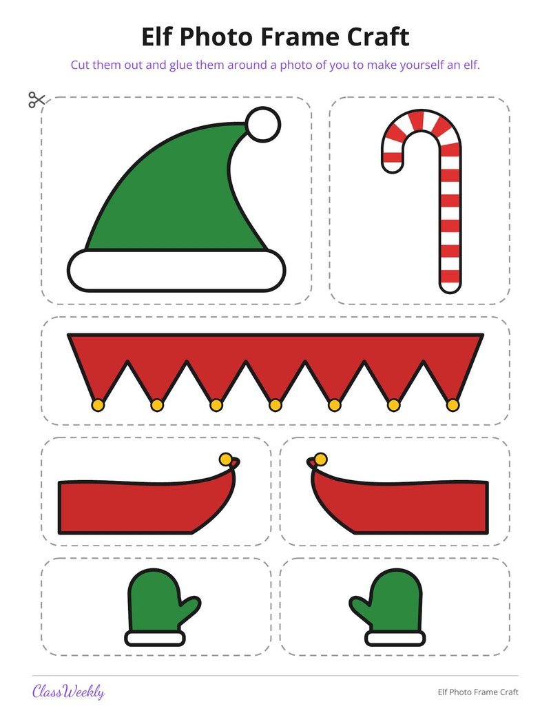 Elf Photo Frame Craft - Page 2