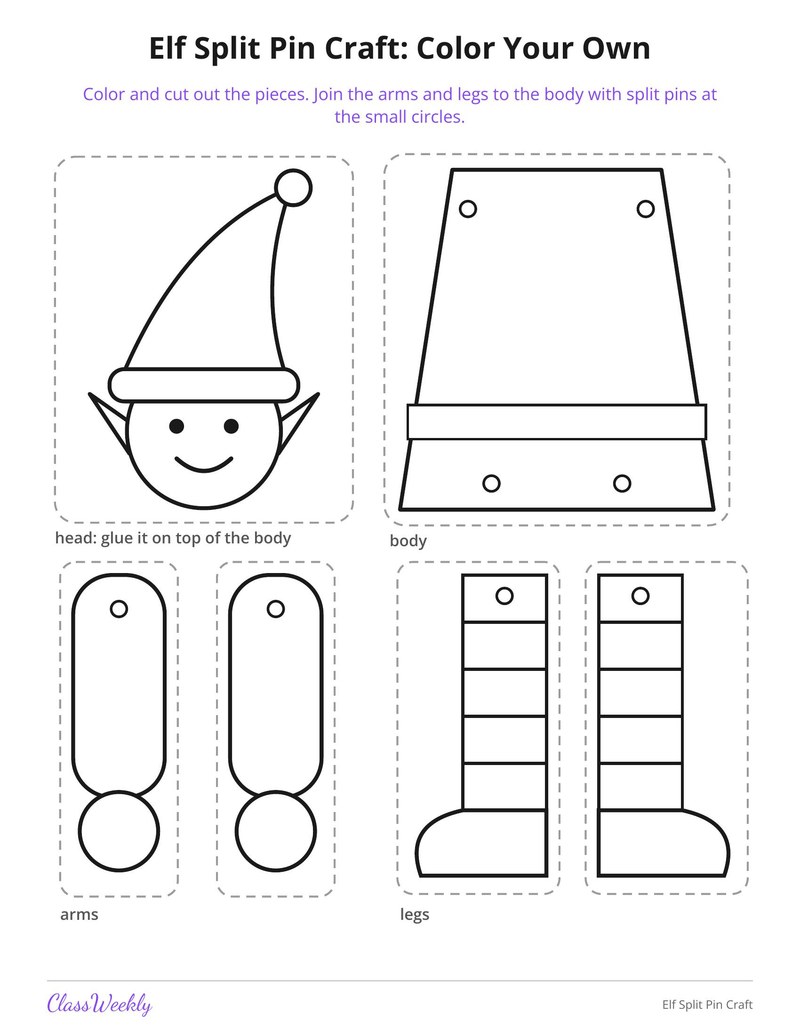 Elf Split Pin Craft - Page 2