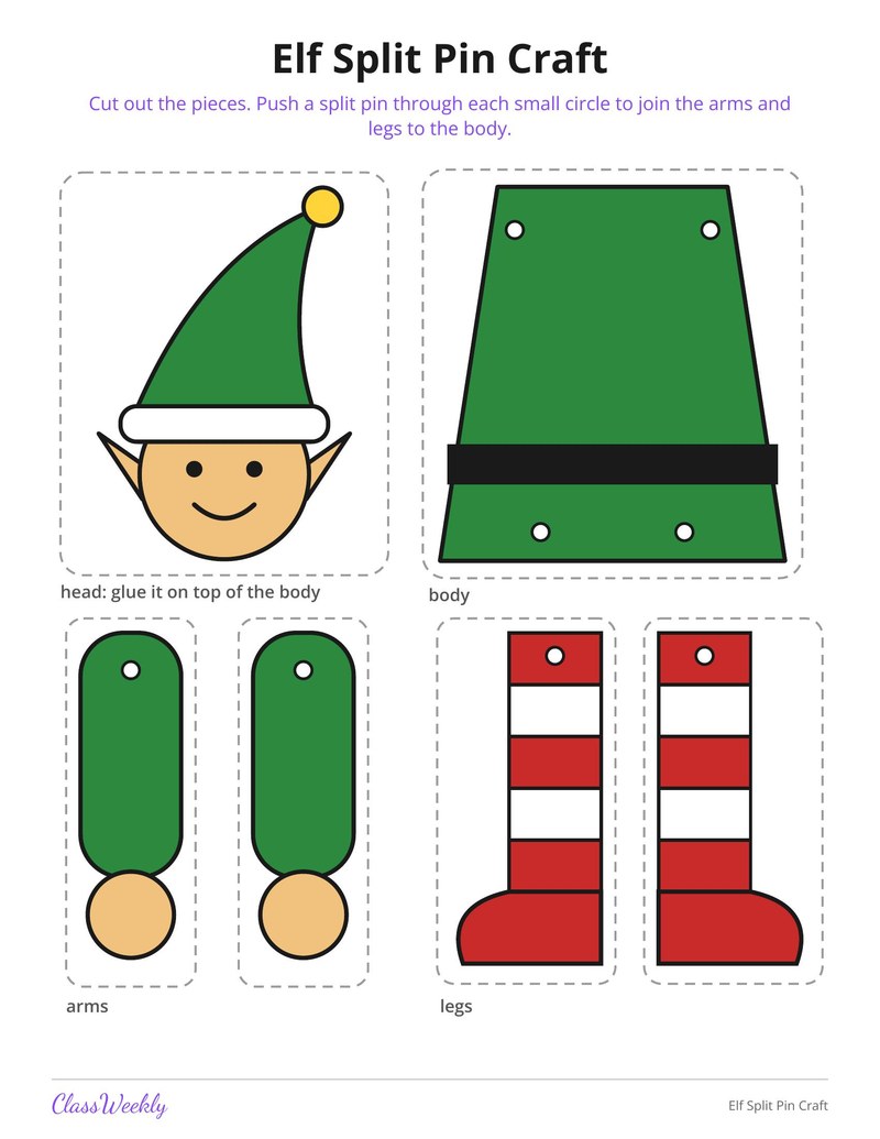 Elf Split Pin Craft - Page 1