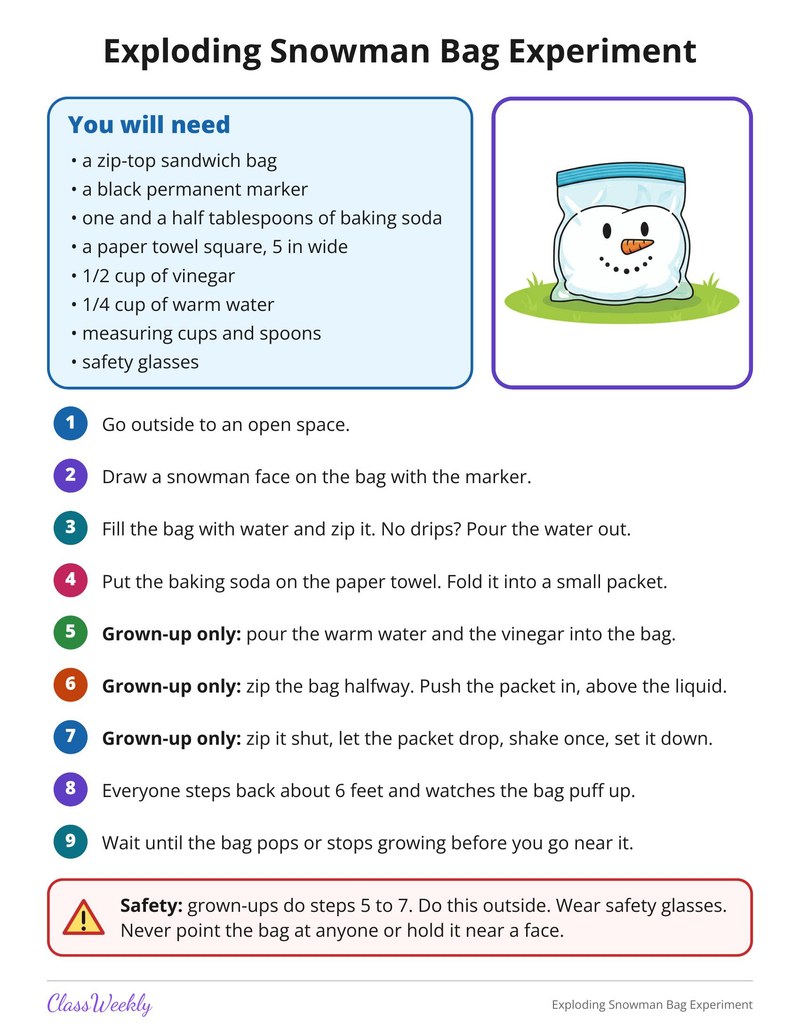 Exploding Snowman Bag Experiment - Page 1