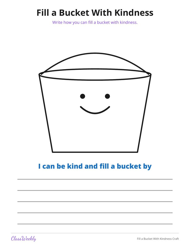 Fill a Bucket With Kindness Craft - Page 2