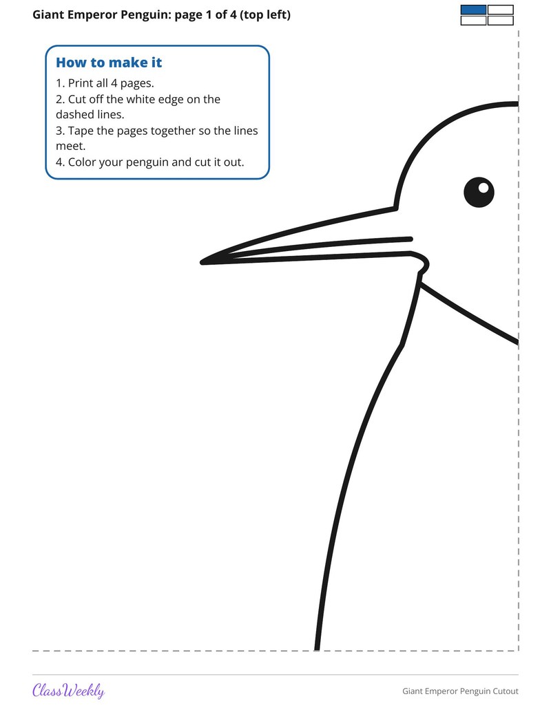 Giant Emperor Penguin Cutout - Page 2