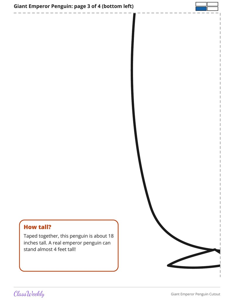 Giant Emperor Penguin Cutout - Page 4
